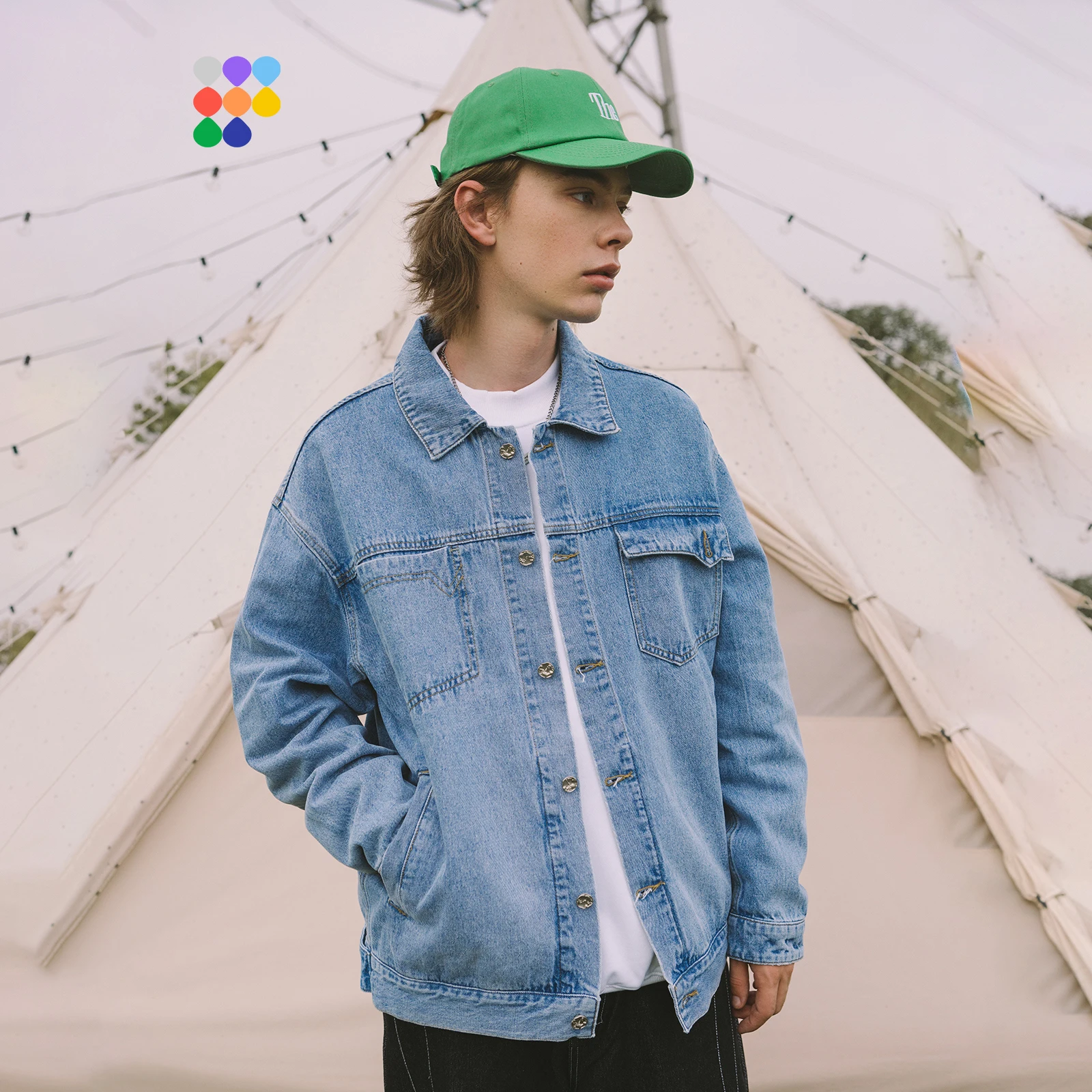 Gonfiaggio giacca di Jeans oversize donna uomo giacca di Jeans blu Vintage  2021 autunno moda giacca Hip Hop cappotto uomo Cowboy Outwear| | -  AliExpress