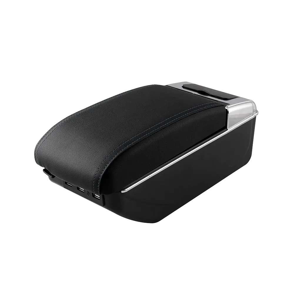 Для Nissan Note кожаный подлокотник коробка центральный магазин содержание коробка для хранения с подстаканником USB интерфейс держатель телефона - Название цвета: OT364