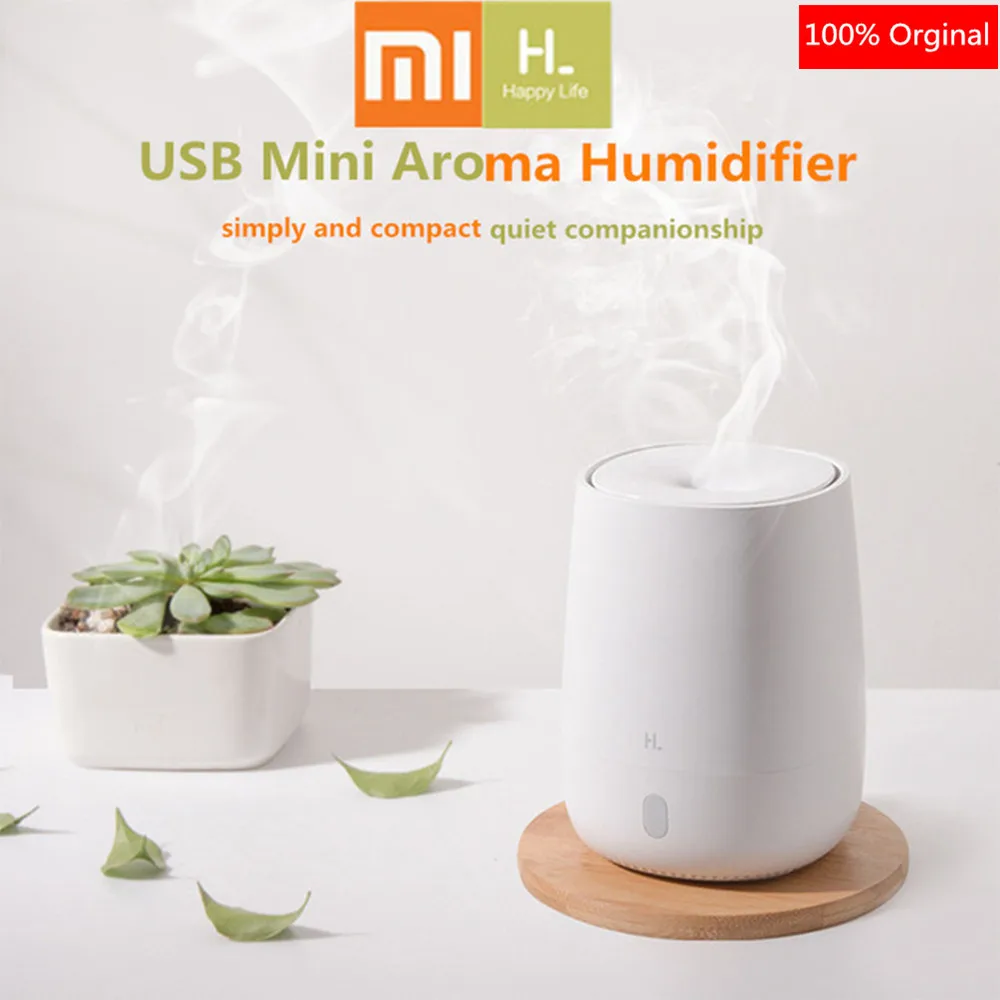 Xiaomi Mijia HL Портативный USB Mini 120 мл воздушный диффузор для ароматерапии и увлажнитель, бесшумный ароматический туман, 7 светильник, цвет, для дома и офиса