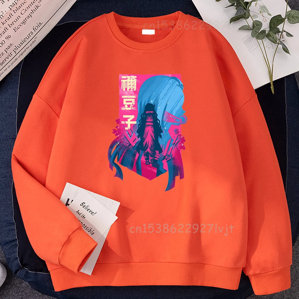 

Demon Slayer Japan Anime Women Hoody Autumn New Fashion Sweatshirt Harajuku Fleece Pullovers Personality Crewneck Women Hoodies