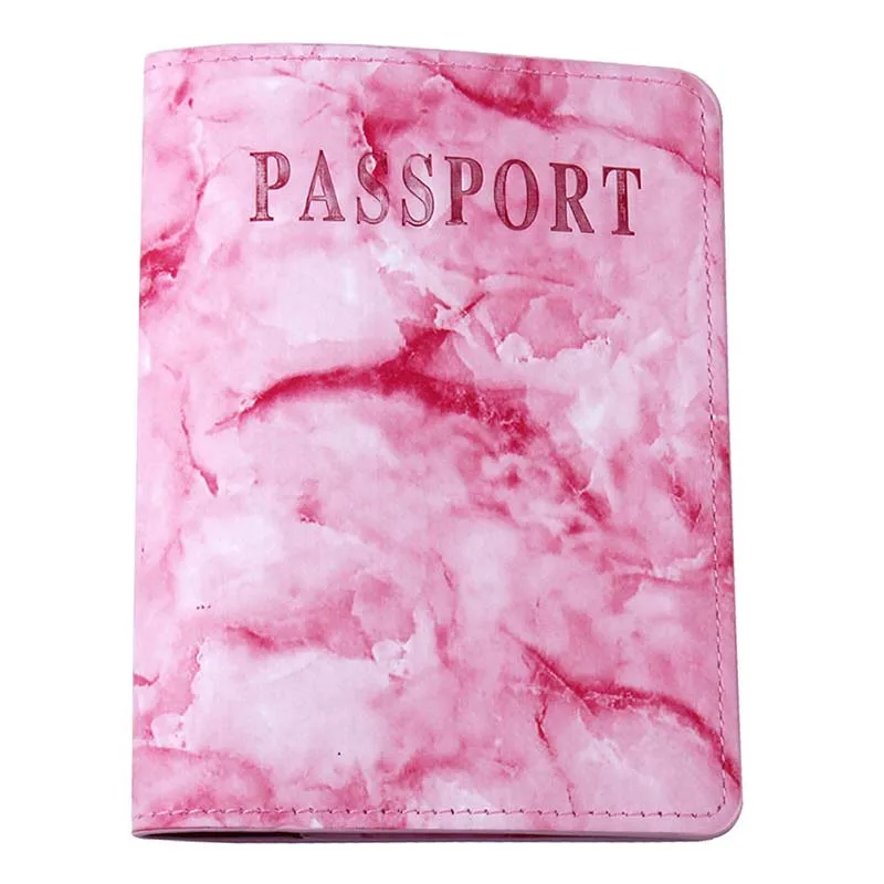 Новейшие мраморные аксессуары для путешествий для женщин и мужчин, сумка для паспорта из искусственной кожи высокого качества, чехол для паспорта для девушек, чехол для паспорта - Цвет: 5