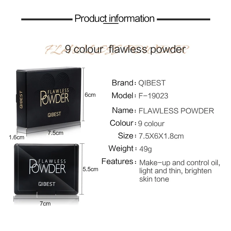 1PC Shimmer Highlighter Trimming Contouring Face Cosmetics Pressed Powder Highlight Palette Brighten Skin Makeup