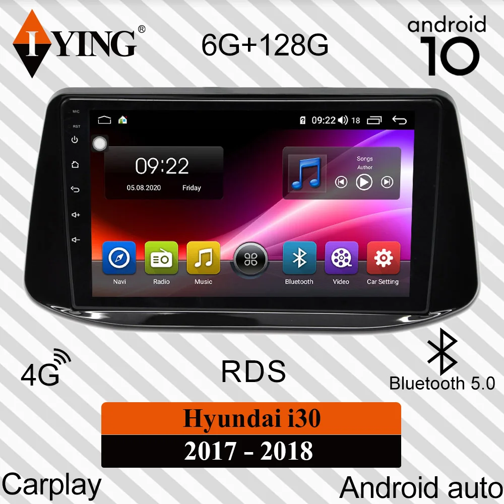 Автомагнитола IYING для Hyundai i30 2017 2018 мультимедийный видеоплеер навигация GPS DSP 32EQ