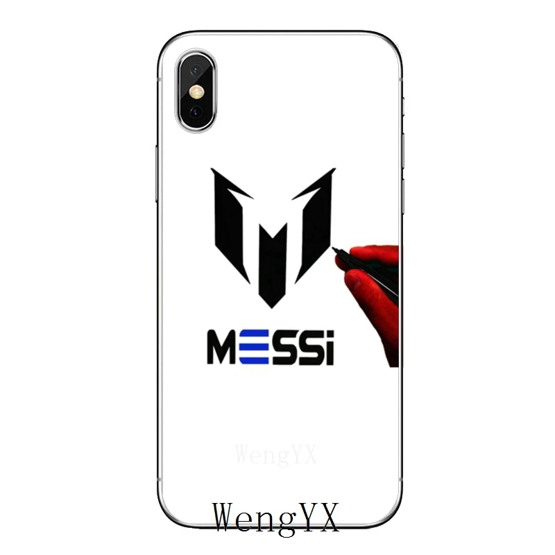 Для iPhone XR X XS Max 8 7 6s 6 plus SE 5s 5c 5 iPod Touch leo Messi логотип Lionel Messi аксессуары чехол для телефона - Цвет: leo-Messi-logo-A-07