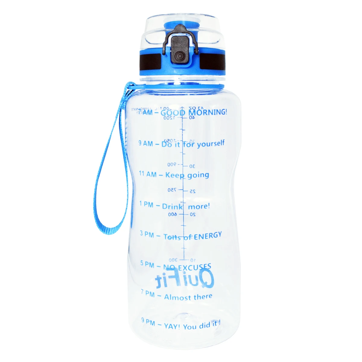 Blue Logo BuildLife 1.3L 2L бутылка для воды для Bpa Free Tritan Спорт на открытом воздухе тренажерный зал фитнес Тыква Спорт пластиковая питьевая бутылка с фильтром - Цвет: Blue Logo