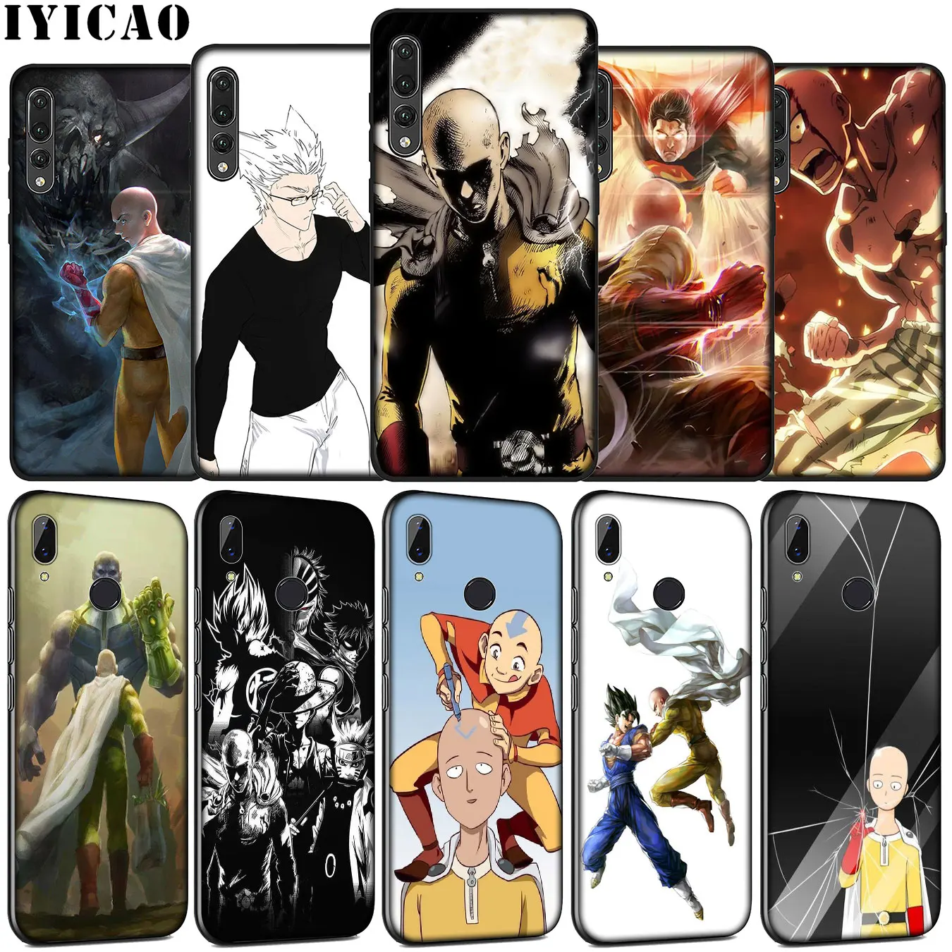 Мягкий силиконовый чехол IYICAO отбеливатель One Punch Man для Huawei P30 P20 Pro P10 P9 Lite Mini 2017 2016