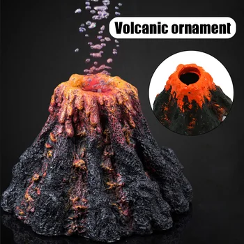 

Oxygen Pumps Volcano Shape Ornament for Aquarium Air Bubble Stone Fish Tank Decoration Decor _WK