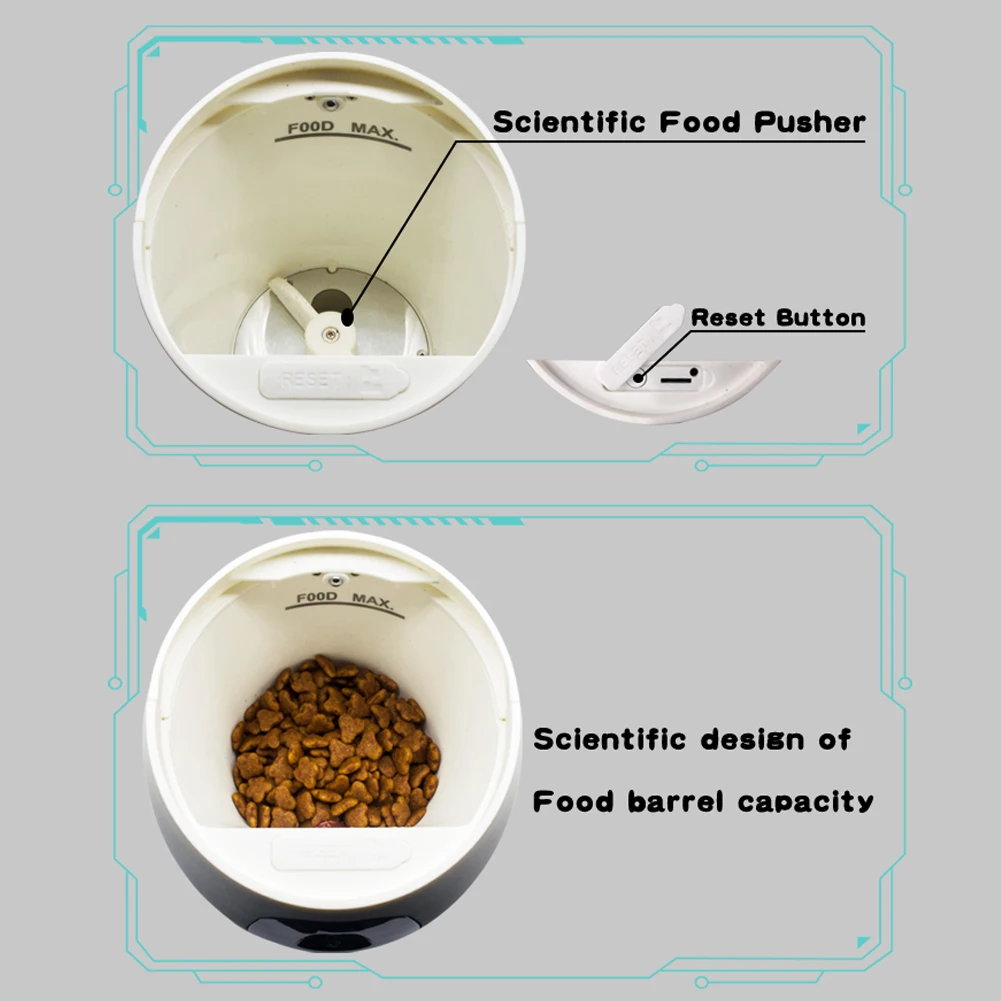  Video Audio Anti Slip Alimentazione Alimento Trattare Dispenser Full HD Dell'animale Domestico A Di