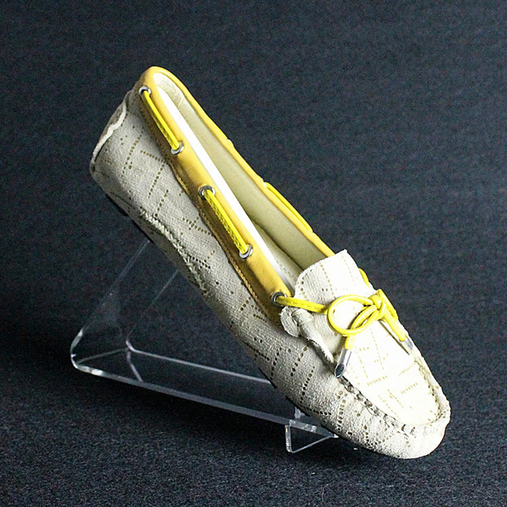 

Clear Acrylic Heel Flat Shoes Display Rack Holder Retail Organizer Clear L- shape Acrylic Shoes Ract Holder Retail Shop Display