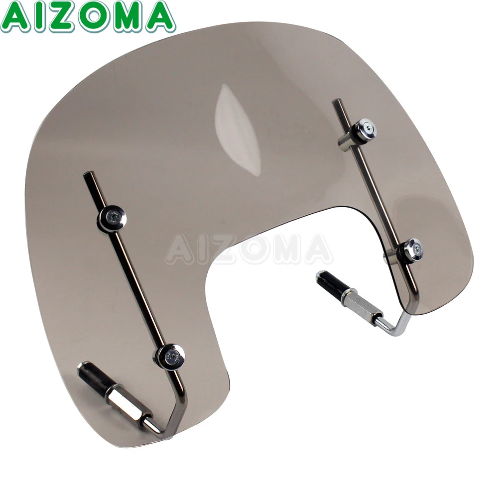 Smoke Motorcycle Windscreen Scooter Flyscreen Airflow Bolt On Air Wind