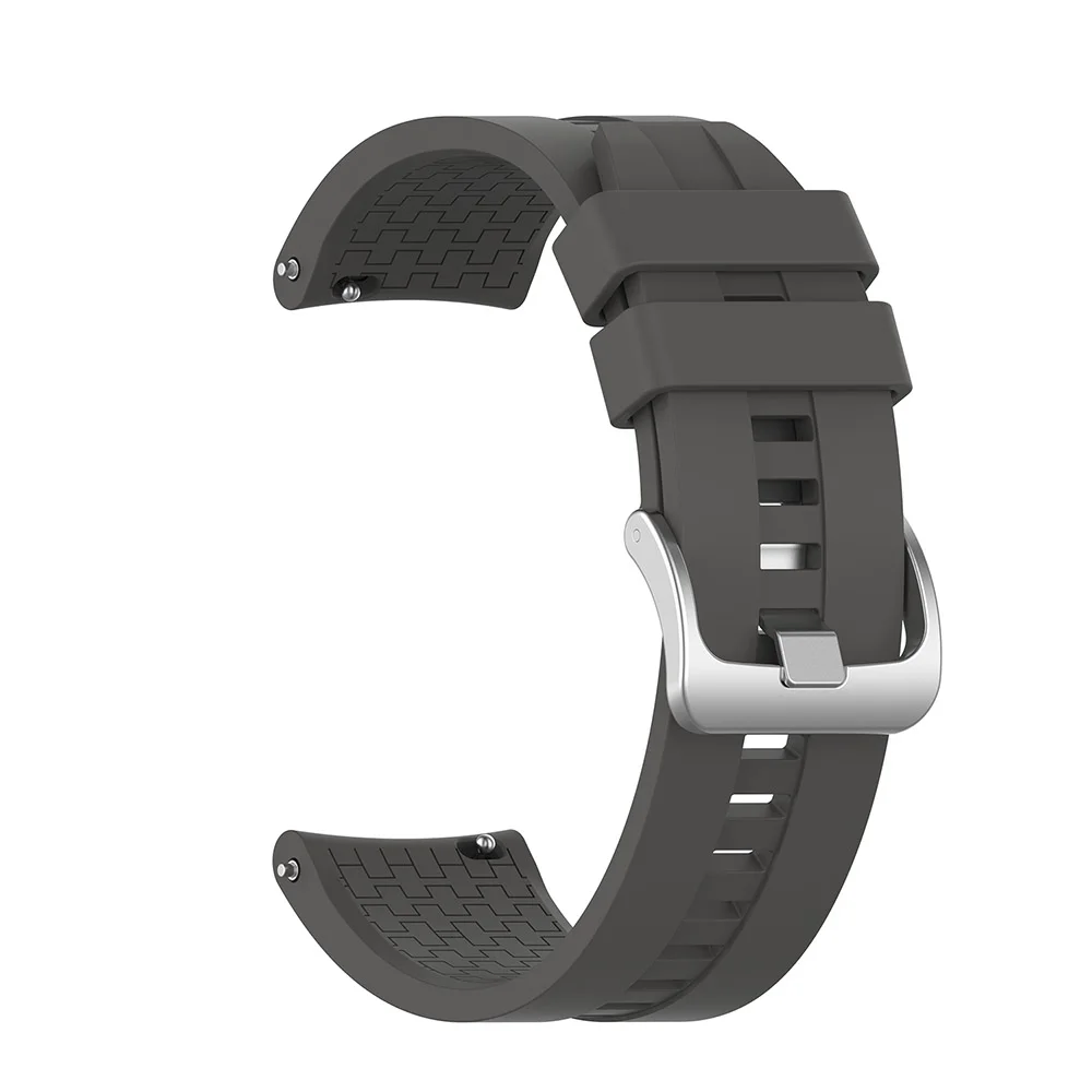 22 мм сменный ремешок для часов huawei Watch GT активный силиконовый ремешок спортивный браслет для Honor Watch Magic/Dream/Watch 2 pro - Цвет: Gray