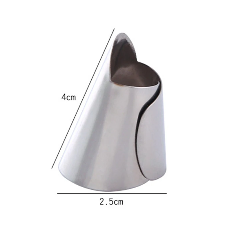 2PCS Stainless Steel Fruit Peel Finger Protector Kitchen Pick Vegetables Gadgets Stripping Beans Garlic Peeler xqmg Finger New