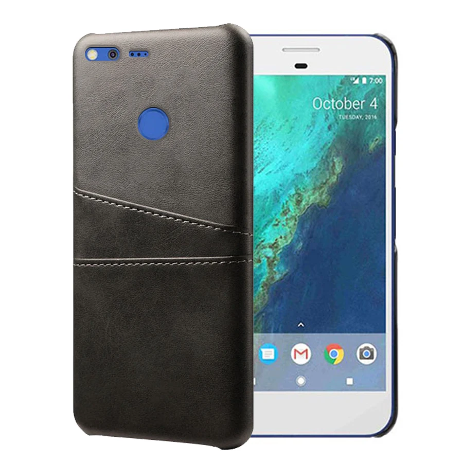 

SCK Leather Card Holder Phone Cases For Google Pixel XL Case Slim Hybrid Hard Platic Phone Cover