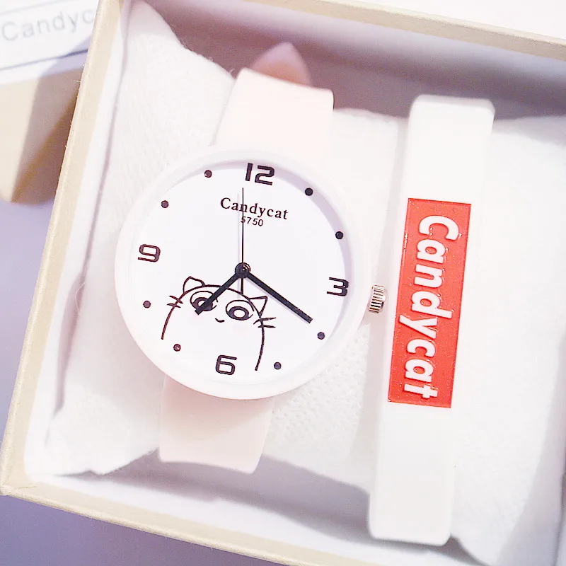 Часы детские спортивные в Корейском стиле простые трендовые с милым мультяшным
