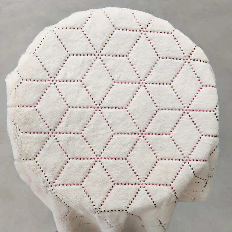 5 метров искусственный мех с бархатным узором в горошек трехмерная бронзовая плюшевая одежда Текстиль для дома ткань ширина 160 см(270 г/㎡