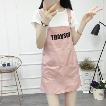 

Women Mini Skirt College Style Short Skirt Letter Print Big Pocket Mini Skirt For Girl Clothing