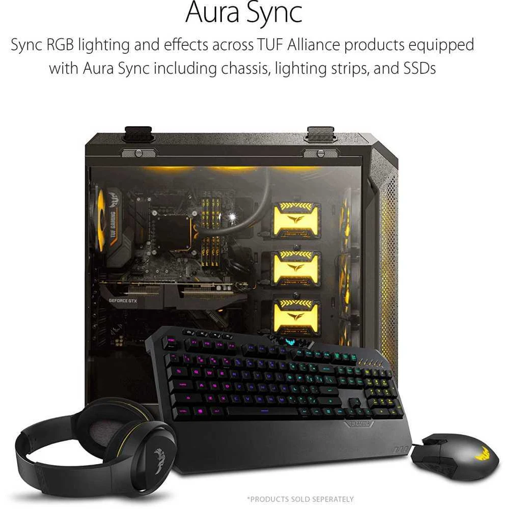 Клавиатура Asus TUF Gaming K5 механическая черный USB Multimedia for gamer LED