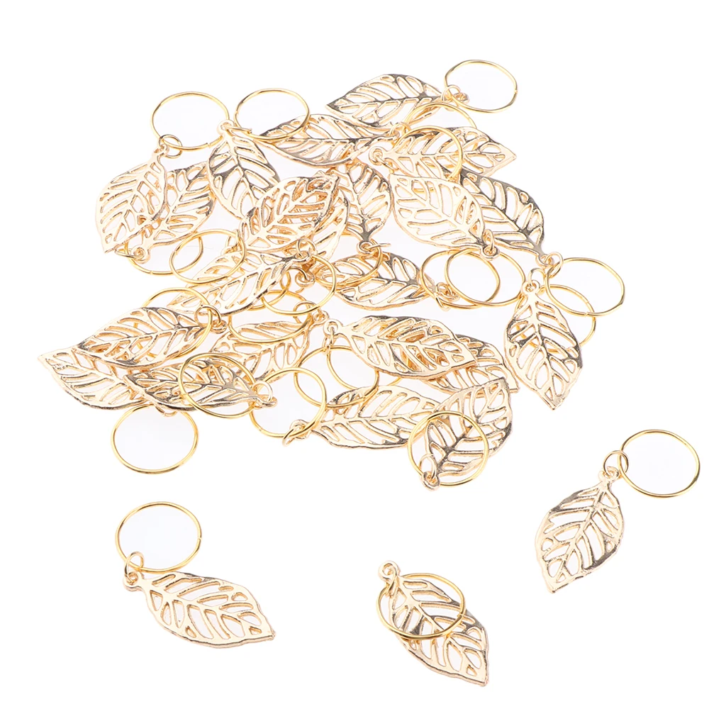 30x Hair Accessories  Pendant Metal Beads Hairdressing Beauty Salon
