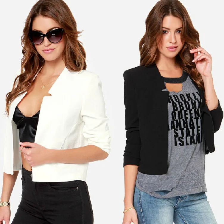 

2018 Autumn And Winter Simplicity Unique Gap Shoulder Pad Able Ol No Buckle Jacket WOMEN'S Coat