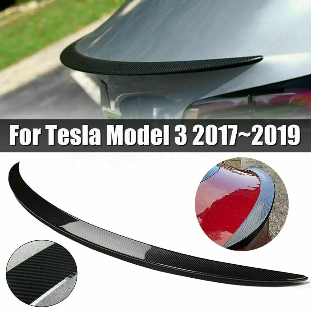 Спойлер для заднего крыла багажника Tesla Model 3 2017-2019 отделка крыши заднее