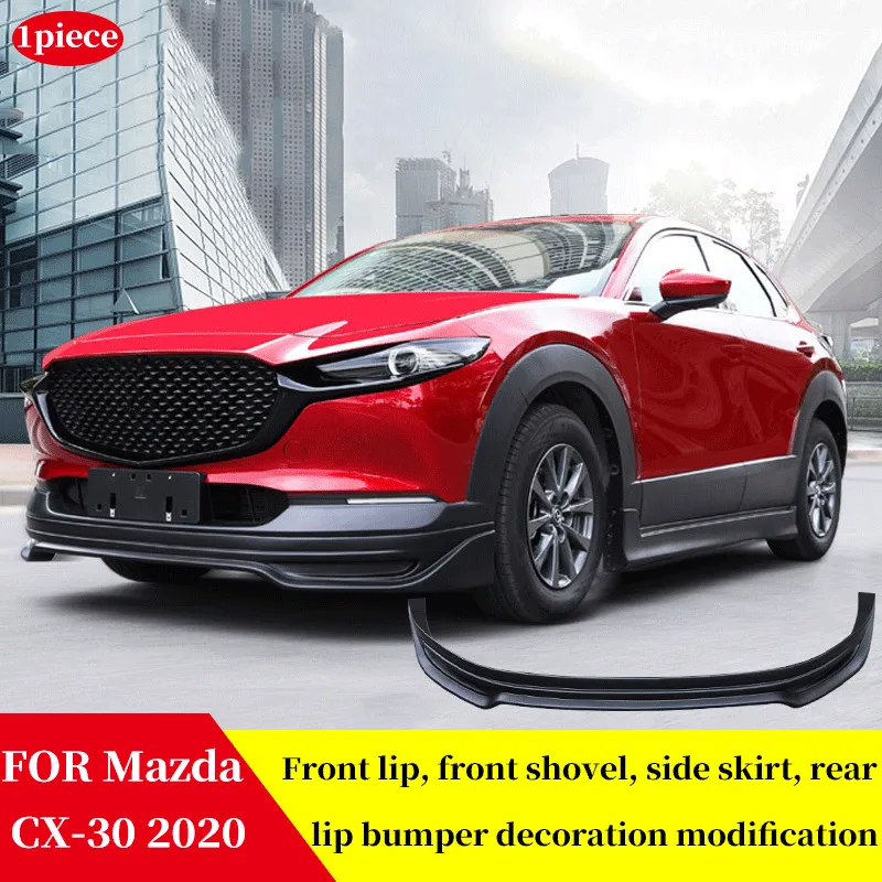 

FOR Mazda CX-30 CX30 2020 Car Modified Front Bumper Lip Body Shovels Protector Auto Bumper Side Skirt Rear Lip Bumper