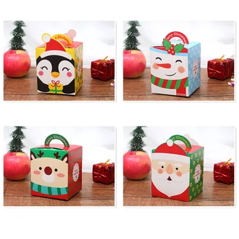 

30PCS Stylish Cartoon Creative Xmas Theme Storage Boxes Gift Boxes for Home Festival Party Christmas Eve