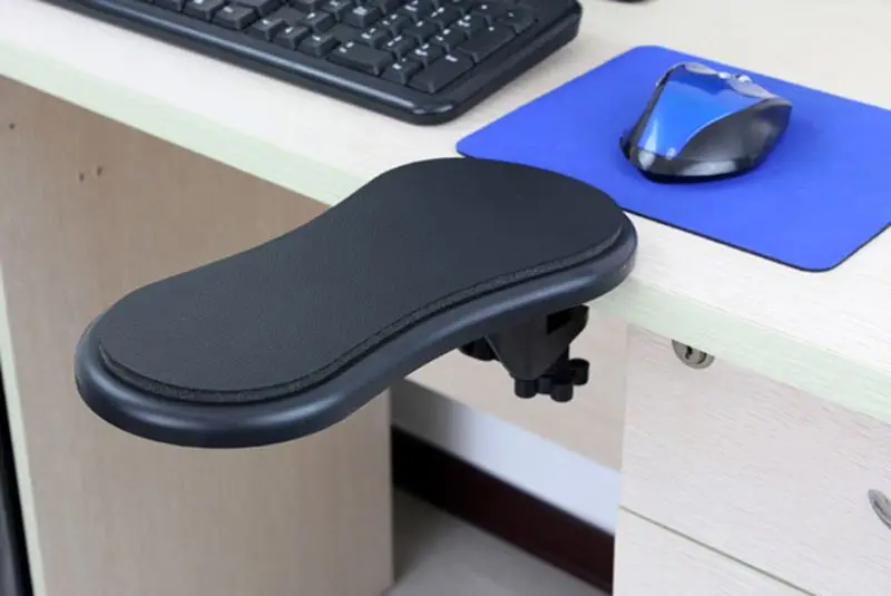  Rotating Computer Arm Rest Pad Ergonomic Adjustable PC Wrist Rest Extender Desk Hand Bracket Home O