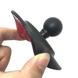 Rubber Ball Head Mount Car Dashboard Suction Cup Round Plate with Adhesive Tape for GPS Camera Smartphones Accessories