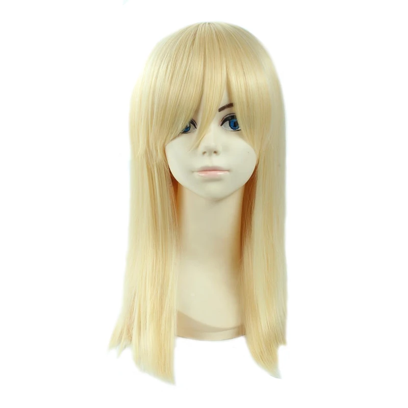 

Attack on Titan Krista Lenz Christa Short Blonde Kyojin Renz Heat Resistant Synthetic Hair Cosplay Costume Wig + Wig Cap