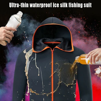 

Men Waterproof Fishing Coat Jackets HOT Hydrophobic Windbreakers for Outdoor Hiking Thin Coat