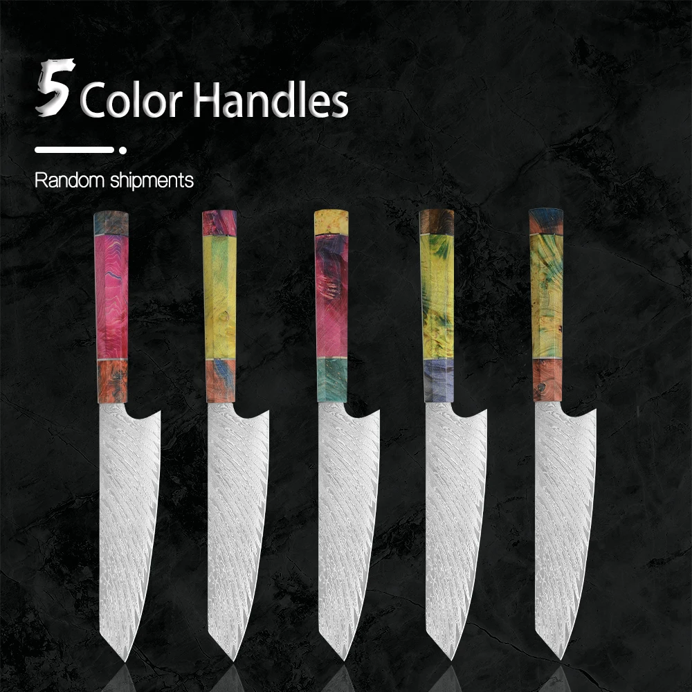 大马士革八角稳定木柄方头8寸流沙纹料理刀详情页_04