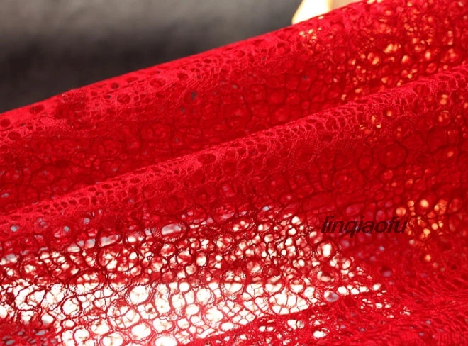 Полый перспективный большой красный Текстура сетка марля кружево одежда моделирование текстура материал