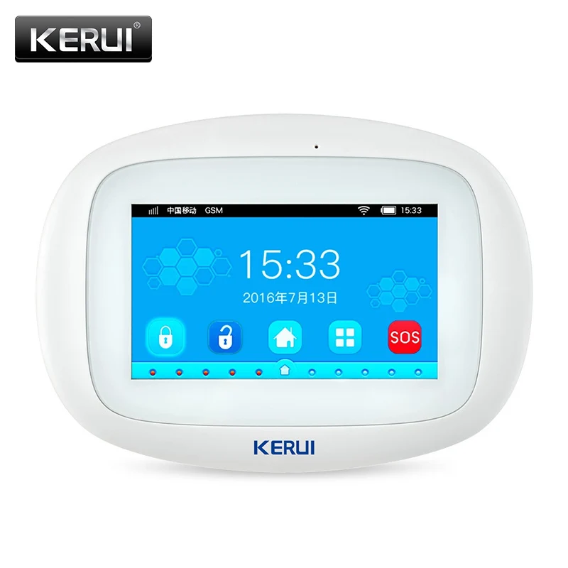 

KERUI K52 WiFi GSM Alarm Panel 4.3Inch Color Display Touch Screen Multiple Pattern Burglar Home Security Alarm Control Host