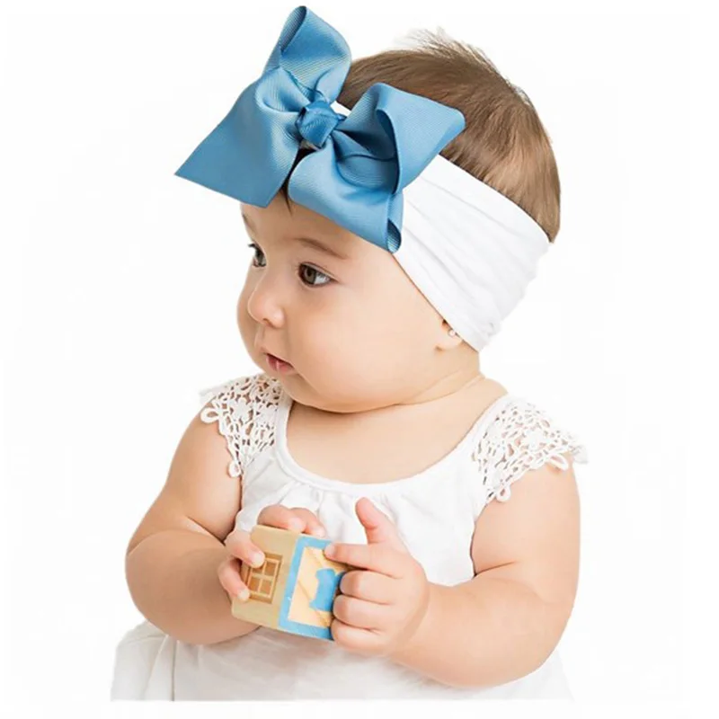 

QXMY Baby Girl Headbands Infant Baby Accessories Elastic Hair Bands Children's Headband Bow Knot Toddler Baby Turban