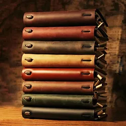 Carnet de voyage en cuir, carnet de voyage rétro, papeterie, fait à la main, Tn main Ledger, journal intime, Gif 
