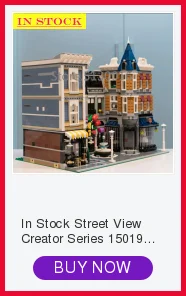 Серия Street View Creator 15019 сборные квадратные романтические ресторанные строительные блоки 4122 шт совместимы с 10255