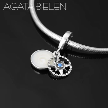 

Real 925 Sterling Silver Dream set sail creative style Enamel Pendant beads Fit Original europeu Charms Bracelets making