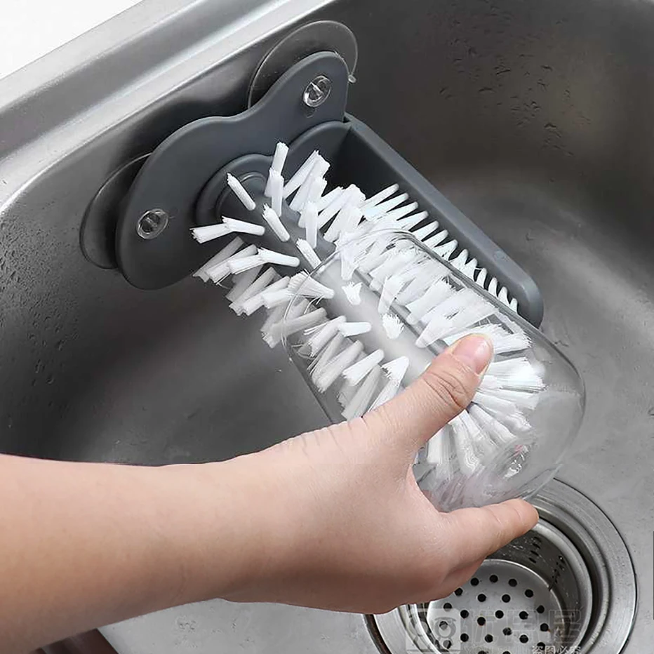 Automatic Glass Bottle Cleaning Brush Water Milk Cup Mug Clean Brush