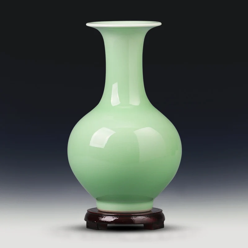 

Jingdezhen Ceramics Celadon Handmade Craft Vase Decoration Porcelain Decoration Best Antiques Home Traditional Craft 5 Models