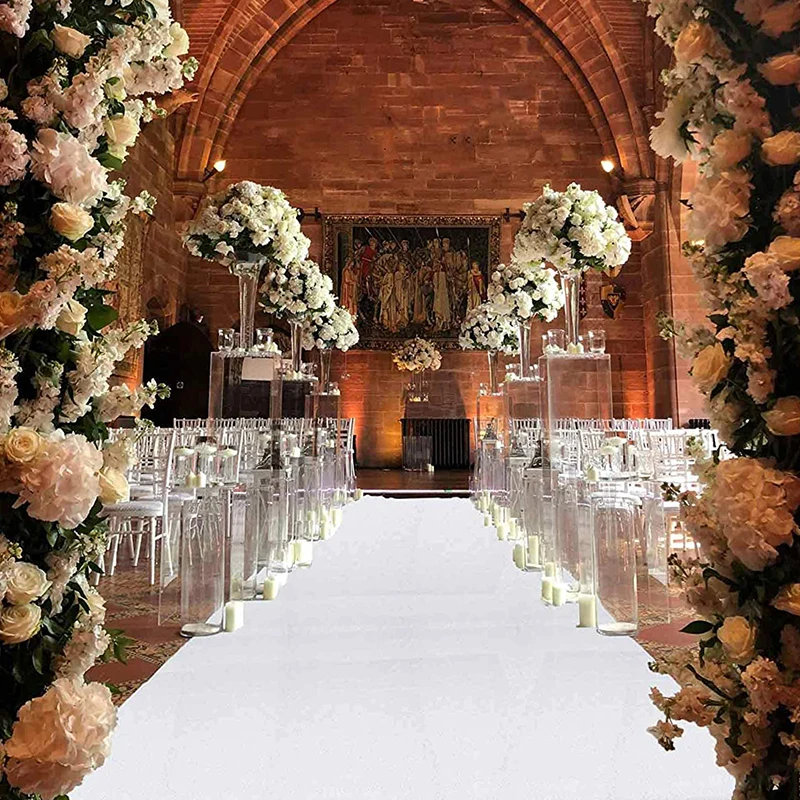 Anti-slip Carpet for Wedding, Non-woven Fabric, Party Carpet, Ceremony and Event, New White Aisle Runner