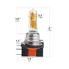 H15 12V 55W Car Headlight Halogen Lamp Car Light Source Bulbs Super White 6000K Golden Yellow Head Lamp Replacement Lamp 4
