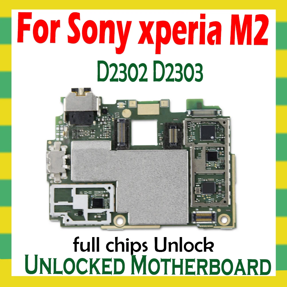 Полностью разблокированная материнская плата для Sony Ericsson Xperia M2 D2302 D2303 D2305 с