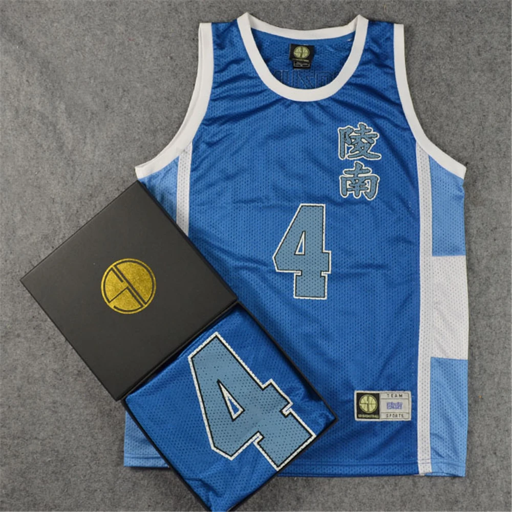 Anime SLAM Top Cosplay Costumes Summer Vest RYONAN Uozumi Jun Basketball Suit Movement Training Breathable Tees Adult Clothing |
