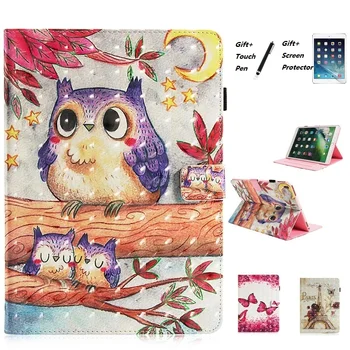 

Cute Cartoon pattern Smart Sleep Wake Up Kickstand Case For iPad Mini 1234 7.9 Mini 5 2019 7.9 inch Screen Protector