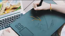 Tabuleta gráfica personalizada oem da pena da tabuleta de desenho com 8192 níveis de pressão da pena