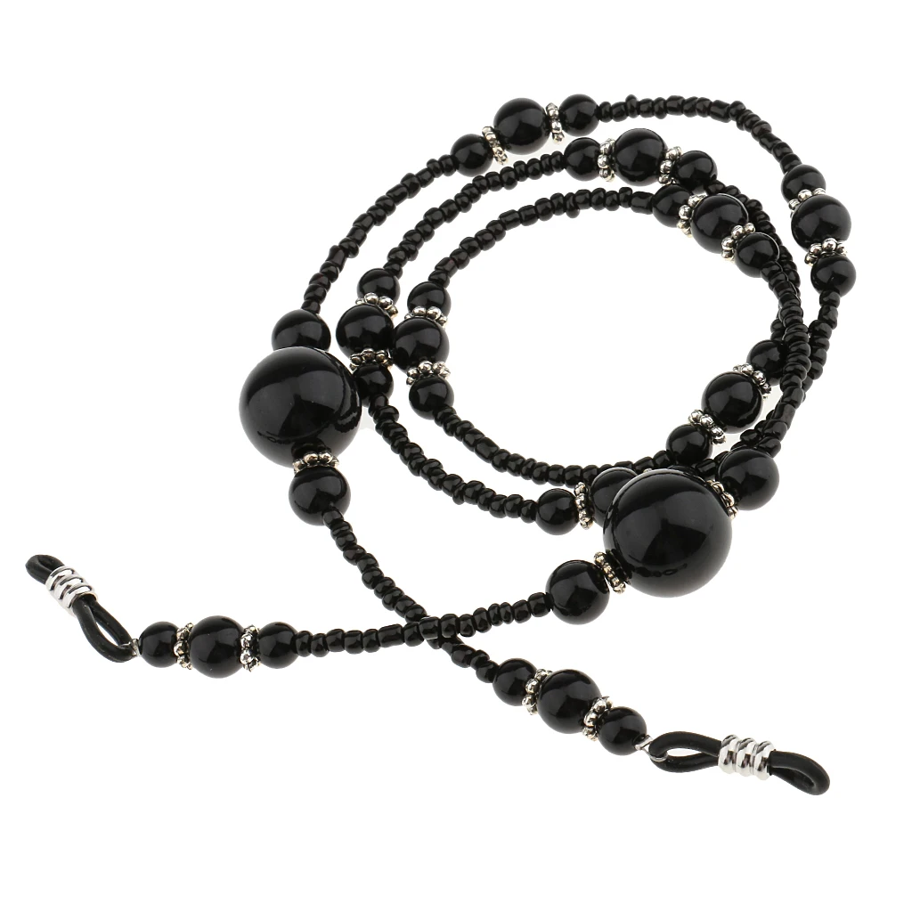 2 Pieces Boho Beads Eyeglass Chain Sunglass String Holder Strap Neck Strap Cord Lanyard Rope Necklace 65cm 70cm 