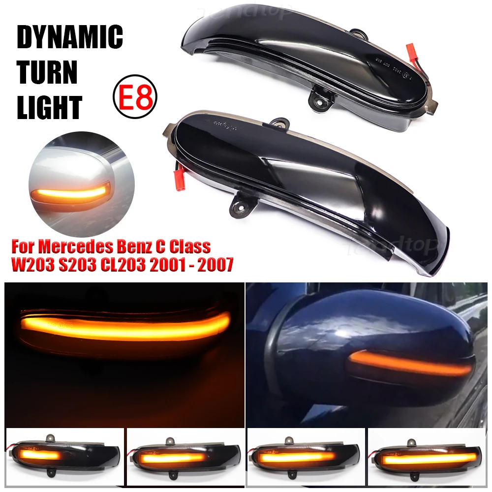 Dynamic Mirror Indicator Blinker For Mercedes Benz C Class W203 S203