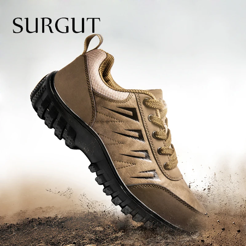Lowered Male Shoes Bottom-Stitch Spring Big-Size Genuine-Leather Thick SURGUT Non-Slip Outdoor EN1jpylAk