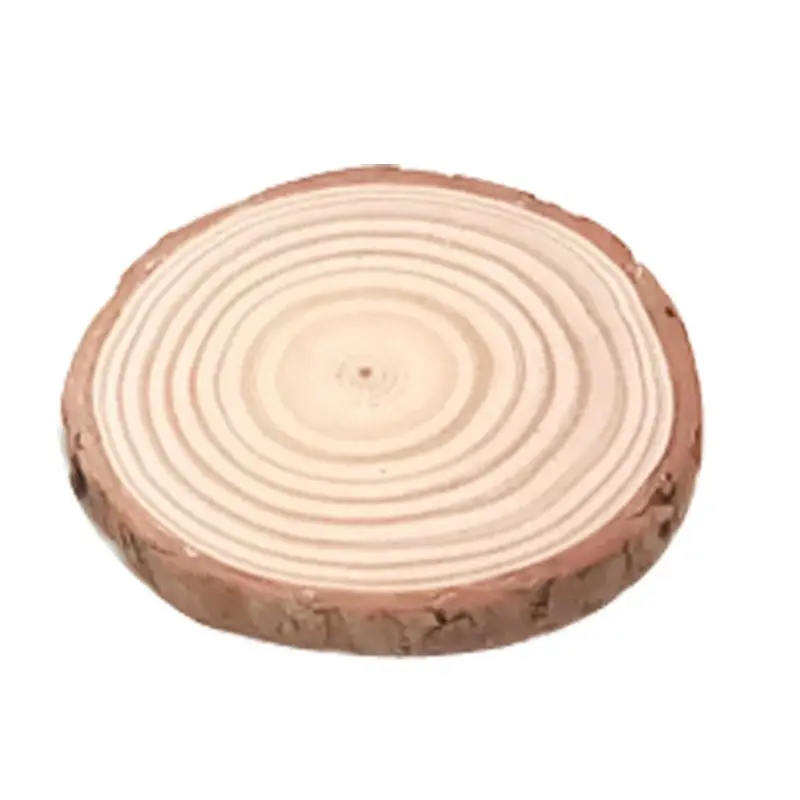 

12pcs Unfinished Natural Round Wood Slices Circles Discs for DIY Wedding Party Craft Tree Bark Painting Decoration