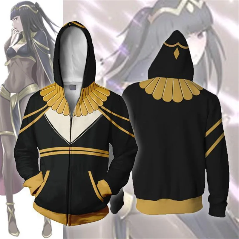 3D печать каталогов Кофты с застежкой-молнией толстовка с капюшоном Fire Emblem ThreeHouses Для мужчин и Для женщин костюм героя косплэй Толстовка Куртка
